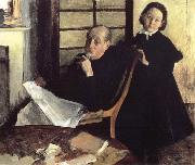 Henri de Gas et sa niece Lucy Edgar Degas